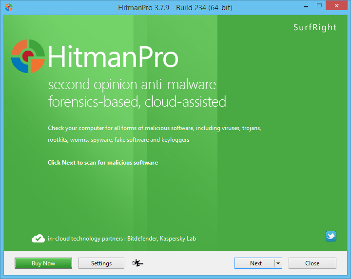 Remove Searchult with HitmanPro