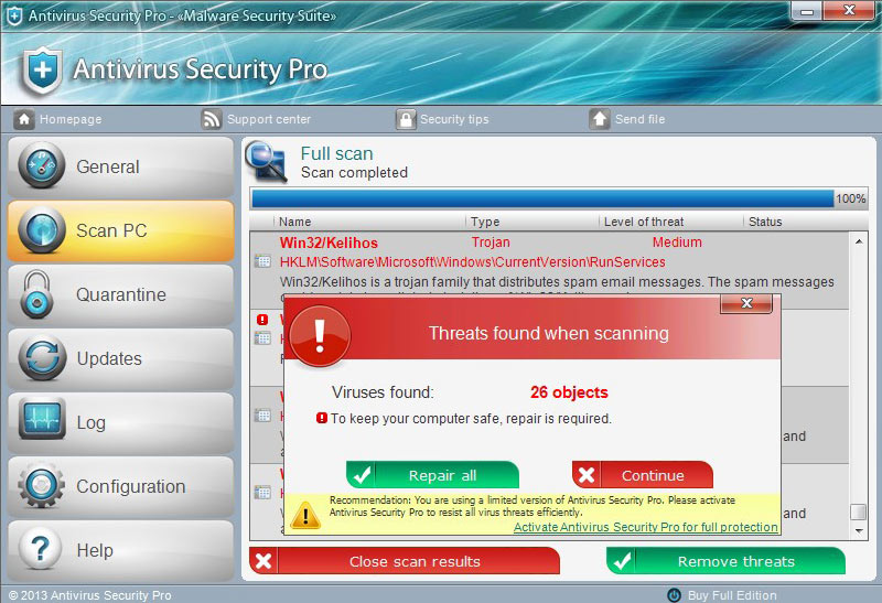antivirus security pro