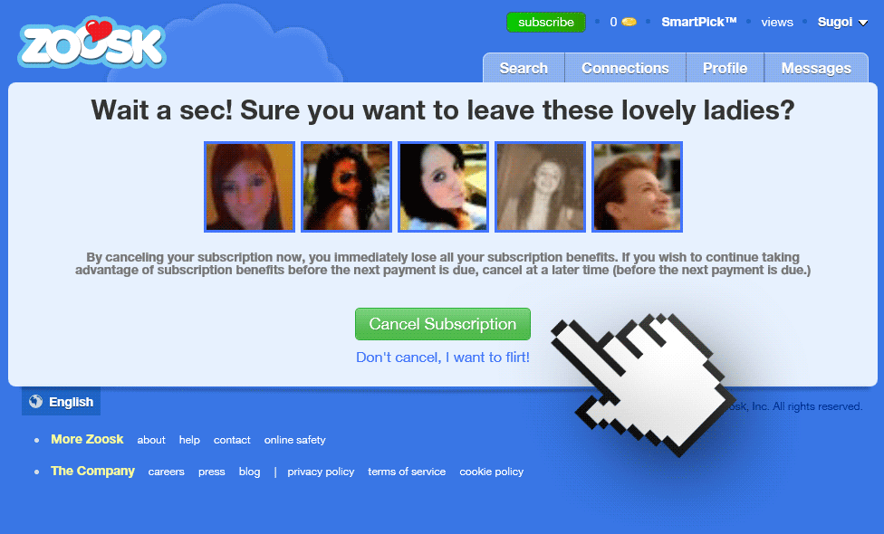 remove zoosk