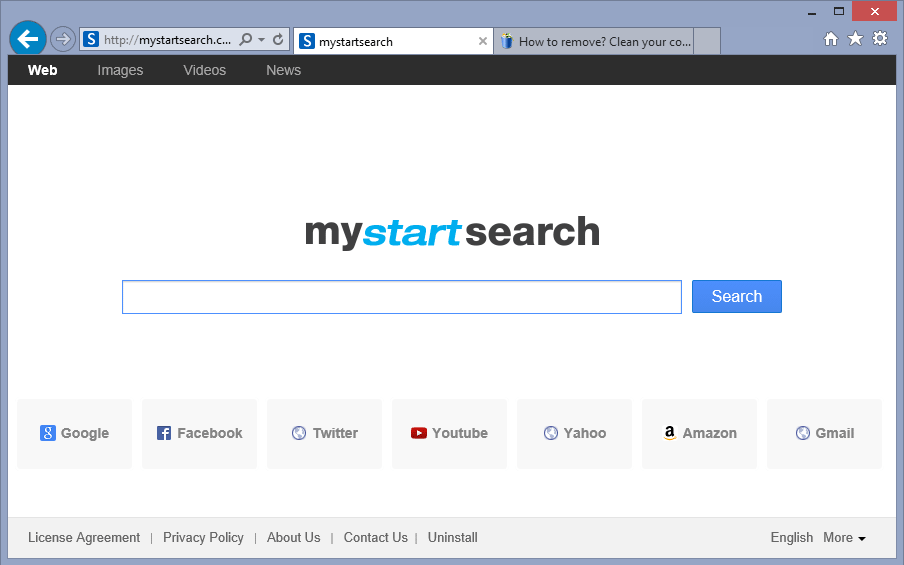 remove mystartsearch