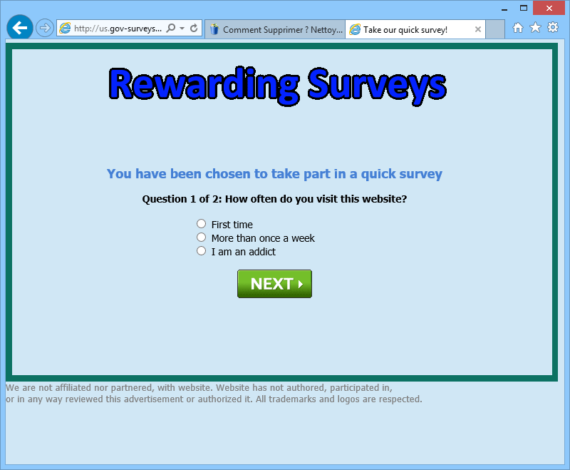 remove gov surveys com