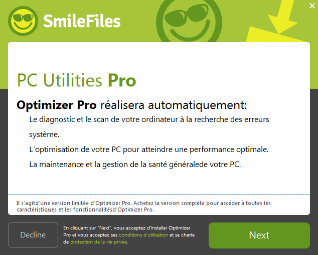 smilefiles optimizer pro
