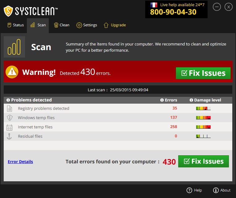 systclean fix