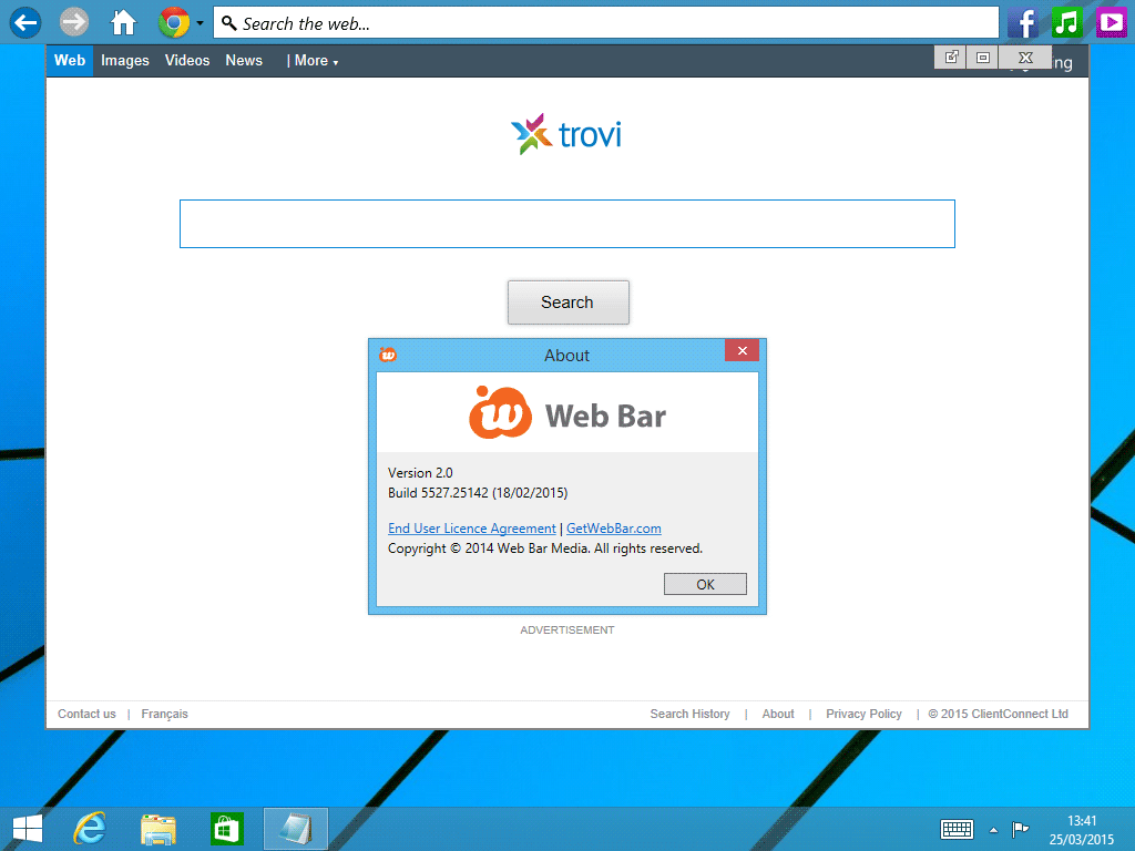 web bar windows