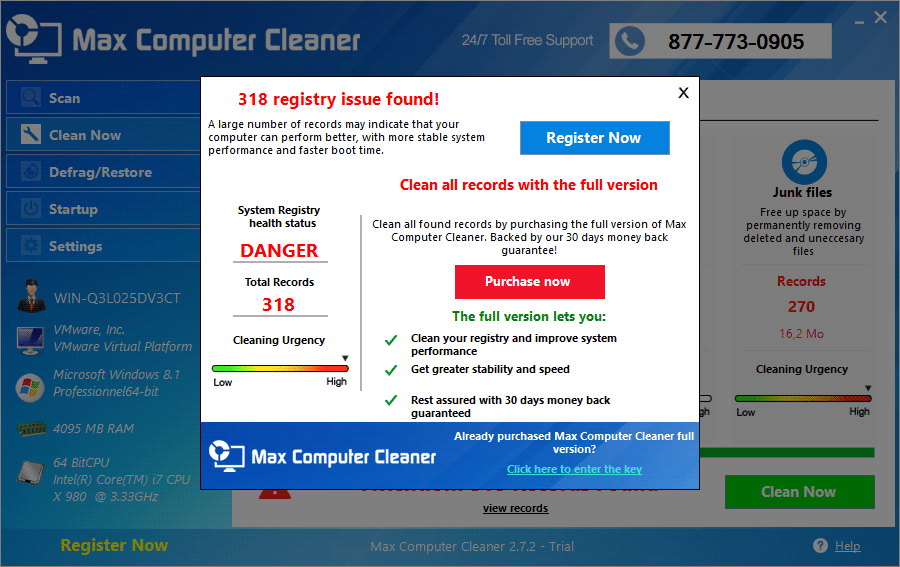 remove max computer cleaner purchase