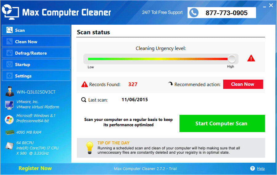 remove max computer cleaner