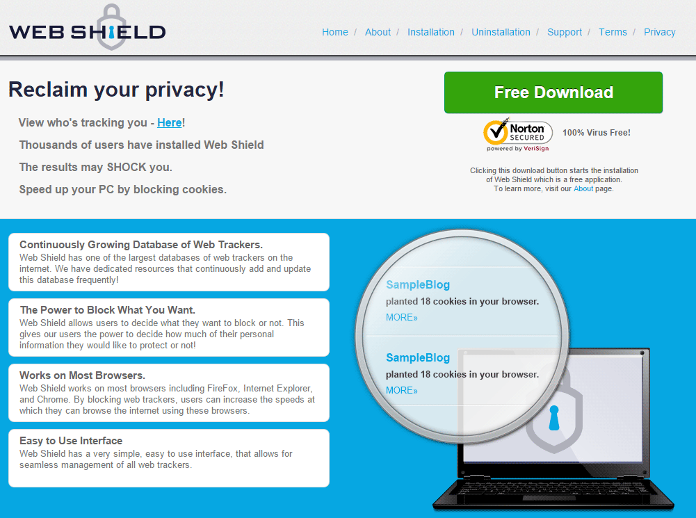 web shield website