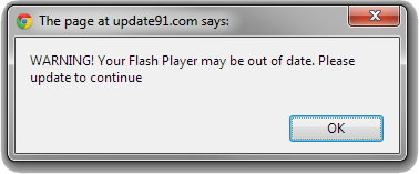 flash player may be outdated