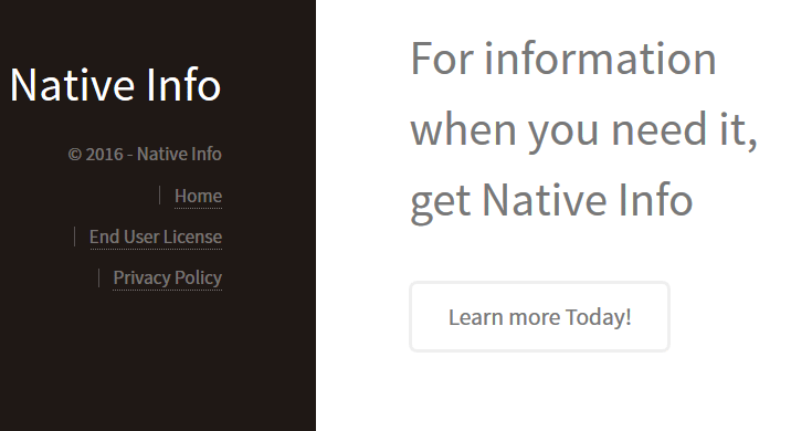 native info